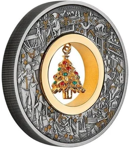 Australia 2025 2$ SANTA WORKSHOP 2 OZ MONEDA PLATA - Imagen 1 de 5