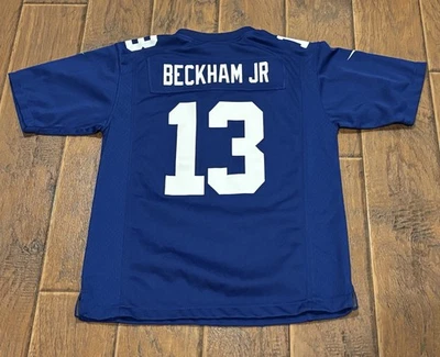 Camiseta Odell Beckham Jr #13 Nike On Field JUVENTUD Talla Grande 14/16 NY Giants Foto 1 de 4