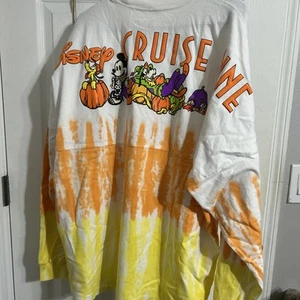NUOVA maglia Disney Cruise Line Spirit adulto grande Halloween Topolino DCL - Foto 1 di 2