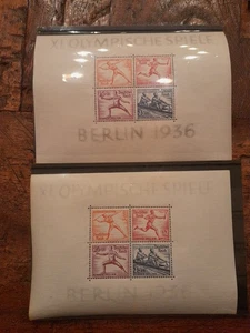 Deutsches Reich: Blockpaar 5z, 6z "Dickes Papier" postfrisch - Bild 1 von 7