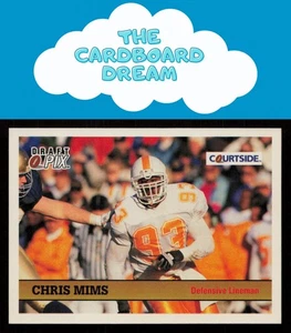 Chris Mims 1992 Courtside Draft Pix #30 Tennessee Volunteers - Picture 1 of 2