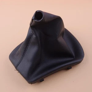 Leather Gear Shift Knob Gaitor Gaiter Boot Cover Plastic Frame Fit for BMW E46 - Bild 1 von 3