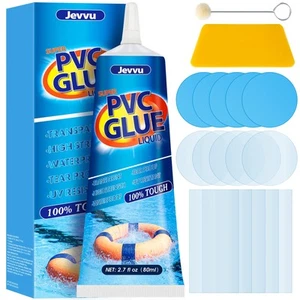 Kit de parches de colchón de aire Jevvu, kit de reparación inflable de vinilo de alta resistencia para aire - Imagen 1 de 5