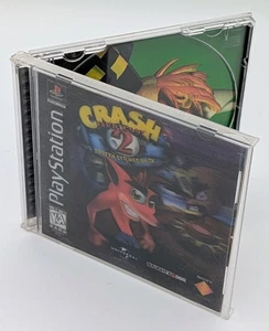 Crash Bandicoot 2 PS1 Black Label lenticolare • solo manuale e custodia art • no gioco - Foto 1 di 2