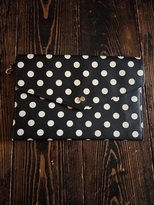 Polka Dot Clutch Purse, No Name Brand - Image 1 of 4