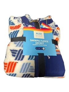 ALDI Gear Full ZIP Sherpa Fleece Jacket - Size Adult X-Large XL NWT - Picture 1 of 2