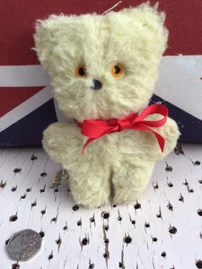 Vintage 1960s Bensons Cuddly Toys Small Teddy Bear Soft Toy Plush - Picture 1 of 7