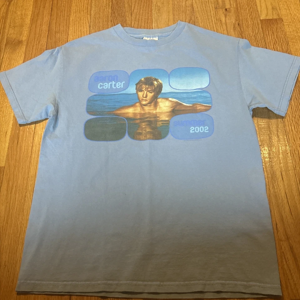 Camiseta Aaron Carter Verano 2002 Tour Spectra Tennessee River Talla M Y2K De Colección Foto 1 de 3