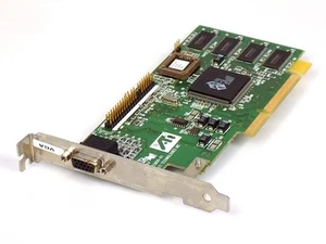 8MB AMC ATI 3D Rage IIC AGP 2x 3.3V SDRAM VGA Retro GPU Grafikkarte 215R2QZUA21 - Afbeelding 1 van 1