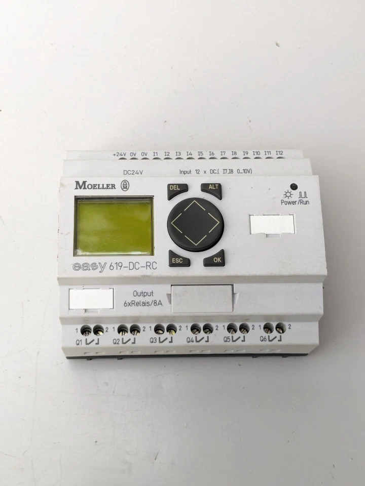 Moeller Eaton Easy 619-DC-RC - PLC Controller 619DCRC - Photo 1/3