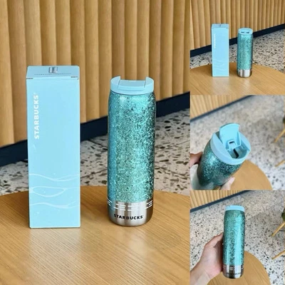 Starbucks 2025 China Summer Blue Ice cracks 17oz SS Tumbler - Image 1 of 2