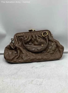 Marc Jacobs Womens Brown Leather Inner Pockets Quilted Satchel/Top Handle Bag - Picture 1 of 11