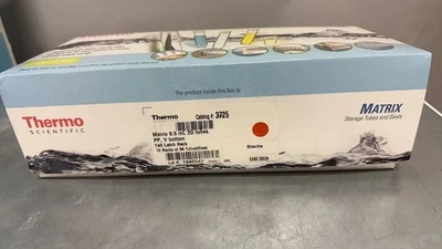 Tubos de almacenamiento abiertos Thermo 3725 Matrix 2D con código de barras 0,5 ml, quedan 9 cajas Foto 1 de 2