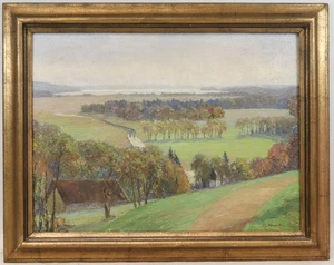 Spätsommerliche Landschaft Ölgemälde signiert Karl KASISKE (*1895)  (BG2890) - Bild 1 von 14