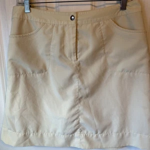 CUTTER & BUCK minigonna pantaloncino sportivo golf tennis taglia 6 beige elasticizzato 4 tasche - Foto 1 di 8