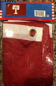 Neu South Carolina GROSS ROT ORIGINAL 3x5ft FLAGGE überlegene Menge Premium USA verkauft - Bild 1 von 3