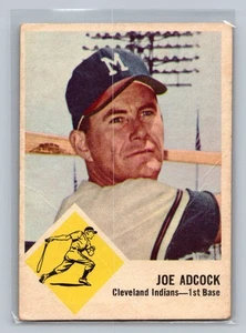 JOE ADCOCK 1963 Fleer Baseball #46 Cleveland Indians/Guardians A1021 - Picture 1 of 3