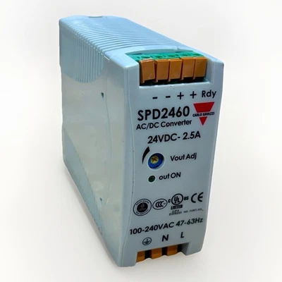 Carlo Gavazzi | SPD24601B | Fuente de alimentación convertidor AC/DC, 24 VDC, 2,5 A Foto 1 de 4