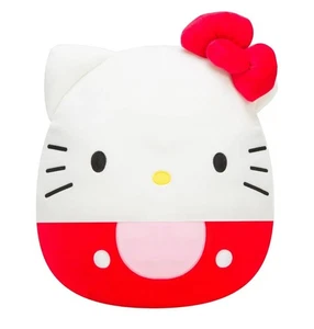 Squishmallows 14" Originale Sanrio Hello Kitty in Rosso Salopette Sanrio Peluche - Foto 1 di 3