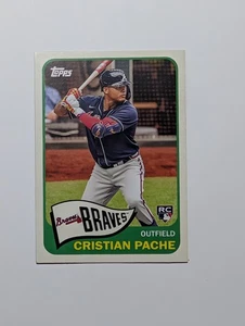 2021 Topps Series 2 Christian Pache RC T65-8 Atlanta Braves 1965 Throwback - Picture 1 of 2