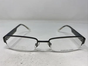 Diesel DV 0168 Q8V 53-18-135 Gunmetal Metal Half Rim Eyeglasses Frame KT45 - Picture 1 of 8