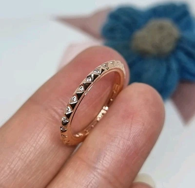 NEW Genuine Pandora Rose Gold ME Pyramids Ring  Size 54 💕  ALE MET - Image 1 of 4