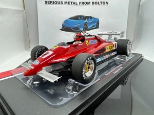 MCG 18629F FERRARI 126C2 1982 BELGIAN GP #27 G. VILLENEUVE 1:18 SCALE - Picture 1 of 12
