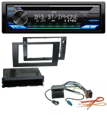 JVC Bluetooth MP3 USB DAB CD Autoradio für Audi A4 01-08 B6 B7 Symphony Quadlock - Bild 1 von 4