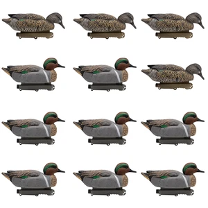 Greenwing Teal Floating Duck Decoys - 12 Pack - Picture 1 of 3