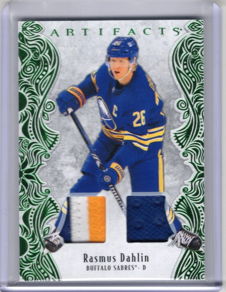 25-26 ARTIFACTS EMERALD DUAL JERSEY / PATCH RASMUS DAHLIN 42/65 - Image 1 of 1