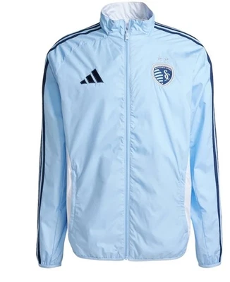 Chaqueta cortavientos reversible grande Adidas Sporting Kansas City Himno Foto 1 de 4