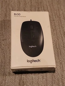 Logitech Maus Full-Size Kabelgebunden B100 Neu Versiegelt - Bild 1 von 3