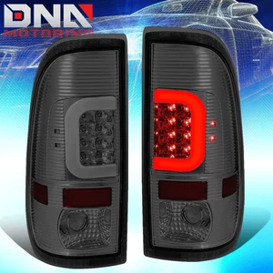 FOR 1999-2007 FORD SUPER DUTY F150 LED C-BAR TAIL BRAKE LIGHT STOP LAMPS SMOKED - Picture 1 of 8