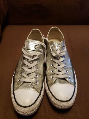 Tênis CONVERSE Feminino CT All Star Cinza Brilhante Feminino 7.5 - Imagem 1 de 4