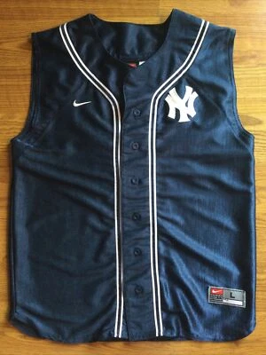 Camiseta deportiva vintage Nike Team New York Yankees Derek Jeter sin mangas juvenil talla L Foto 1 de 4