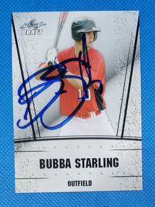 2011 LEAF METAL DRAFT #8 BUBBA STARLING AUTO