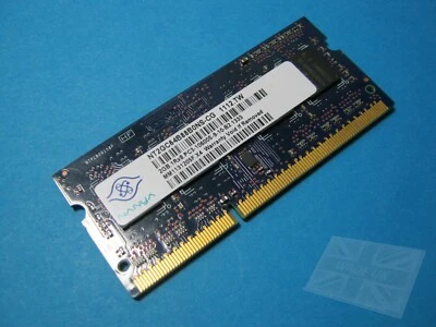 Nanya 2GB NT2GC64B88B0NS-CG DDR3 PC3-10600S Laptop Memory - Image 1 of 3