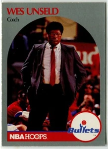 1990-91 NBA Hoops #331 Wes Unseld Washington Bullets - Picture 1 of 2