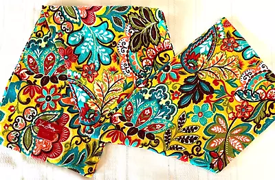 Vera Bradley Bufanda Tejida Provenzal Silenciador Mezcla Algodón Amarillo Floral Paisley Foto 1 de 4