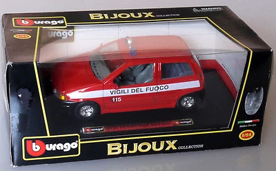 PRL) VIGILI DEL FUOCO VVFF POMPIERI BBURAGO BURAGO 1:24 METAL MODEL 15527 FIRE - Immagine 1 di 4