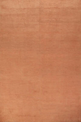 Luxurious Gabbeh Solid Design Wool Modern Area Rug - Brand New 7x10 ft - Image 1 of 4