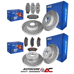 SE ADAPTA A DISCOS DE FRENO DELANTEROS Y TRASEROS LEXUS IS 300H MK3 2013 PERFORADOS Y RANURADOS + PASTILLAS - Imagen 1 de 1