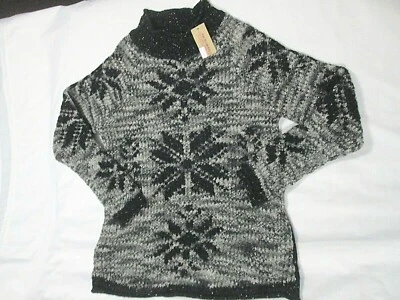 New American Rag cie Medium Black and Gray Heavy Knit Sweater - Image 1 of 4