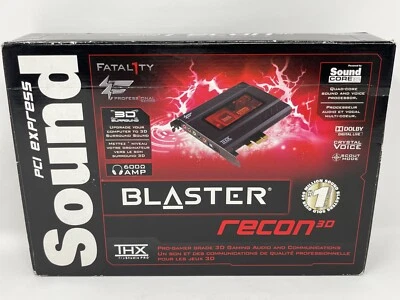 Creative Sound Blaster Recon3D Fatal1ty Pro PCI Ex PC Computer Audio Card SB1356 - Image 1 of 4