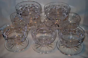 8 Waterford Kristall Irland Kylemore Fuß Dessert Sherbet Grapefruit Schalen Set - Bild 1 von 5