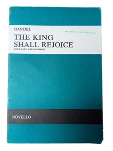Händel, "The King Shall Rejoice", Gesangspartitur - Bild 1 von 1