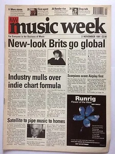 MUSIC WEEK MAGAZINE     NOVEMBER 2 1991   THE SCORPIONS   LS - Bild 1 von 1