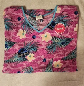 Jurassic World Dominion Park Damen Ultraweiches Peeling-Top mit V-Ausschnitt Xl... - Bild 1 von 7