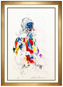 LeRoy Neiman Harlequin Original Serigraph Hand Signed Portrait Large Framed Art - Picture 1 of 5