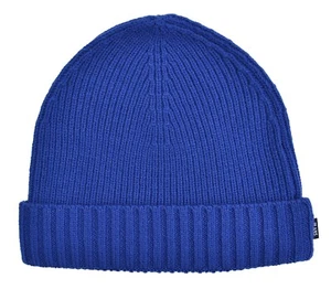 JOOP! JEANS - GORRO DE PUNTO GORRO - FRANCIS 1 - MEZCLA DE LANA - AZUL - NUEVO - Imagen 1 de 2